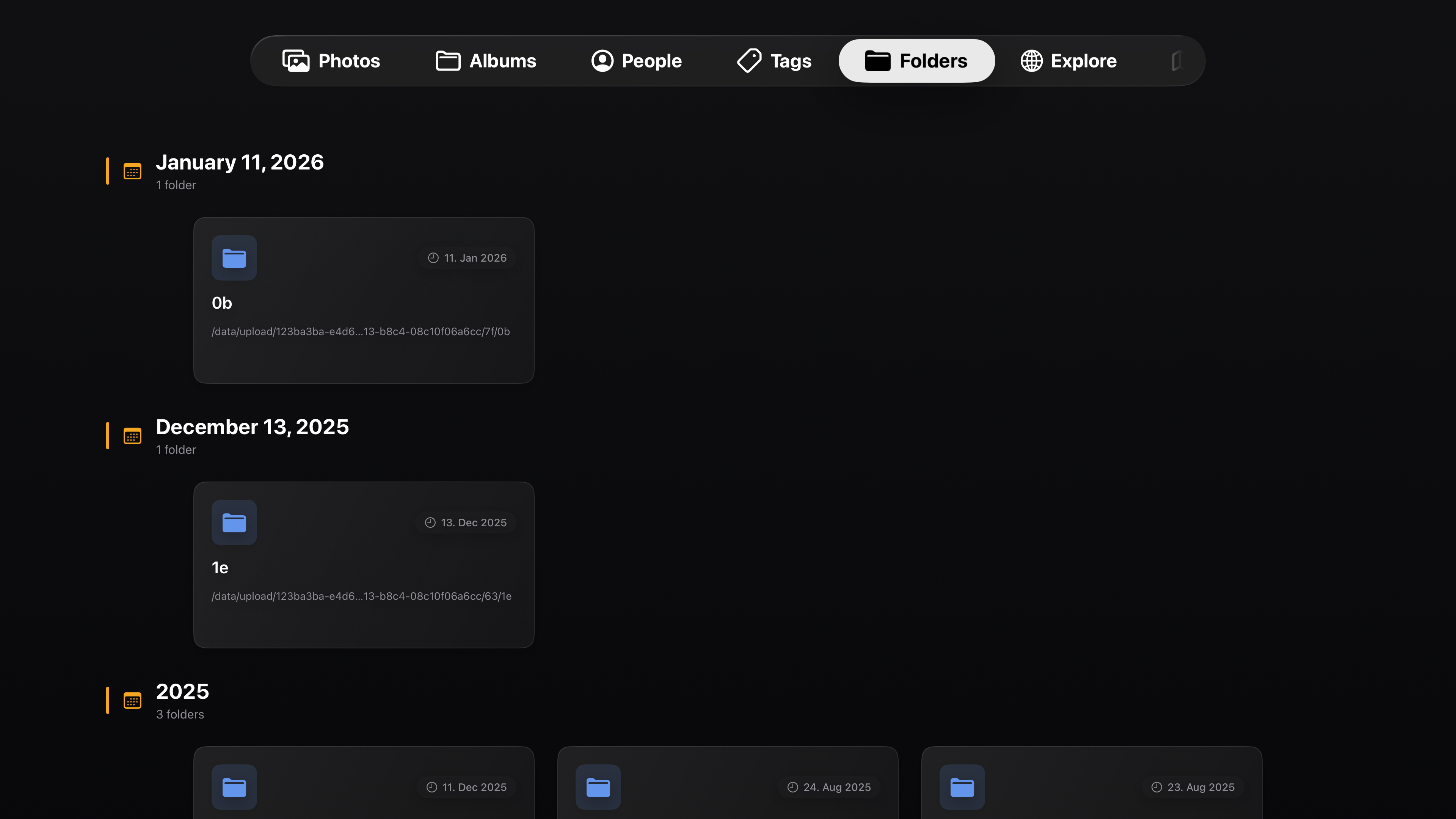 Navigate your original folder structure